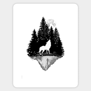 Howling Wolf Sticker